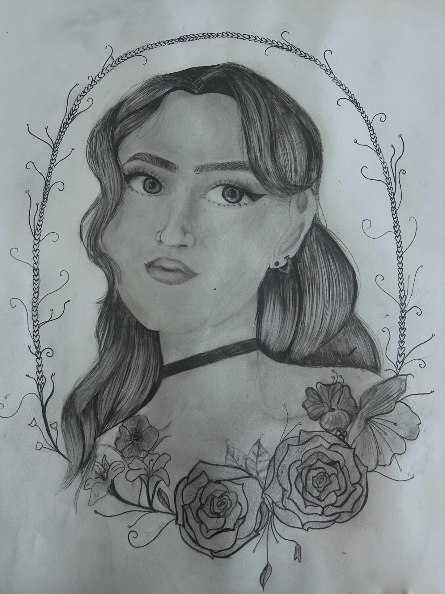 Realistic drawing commission portrait