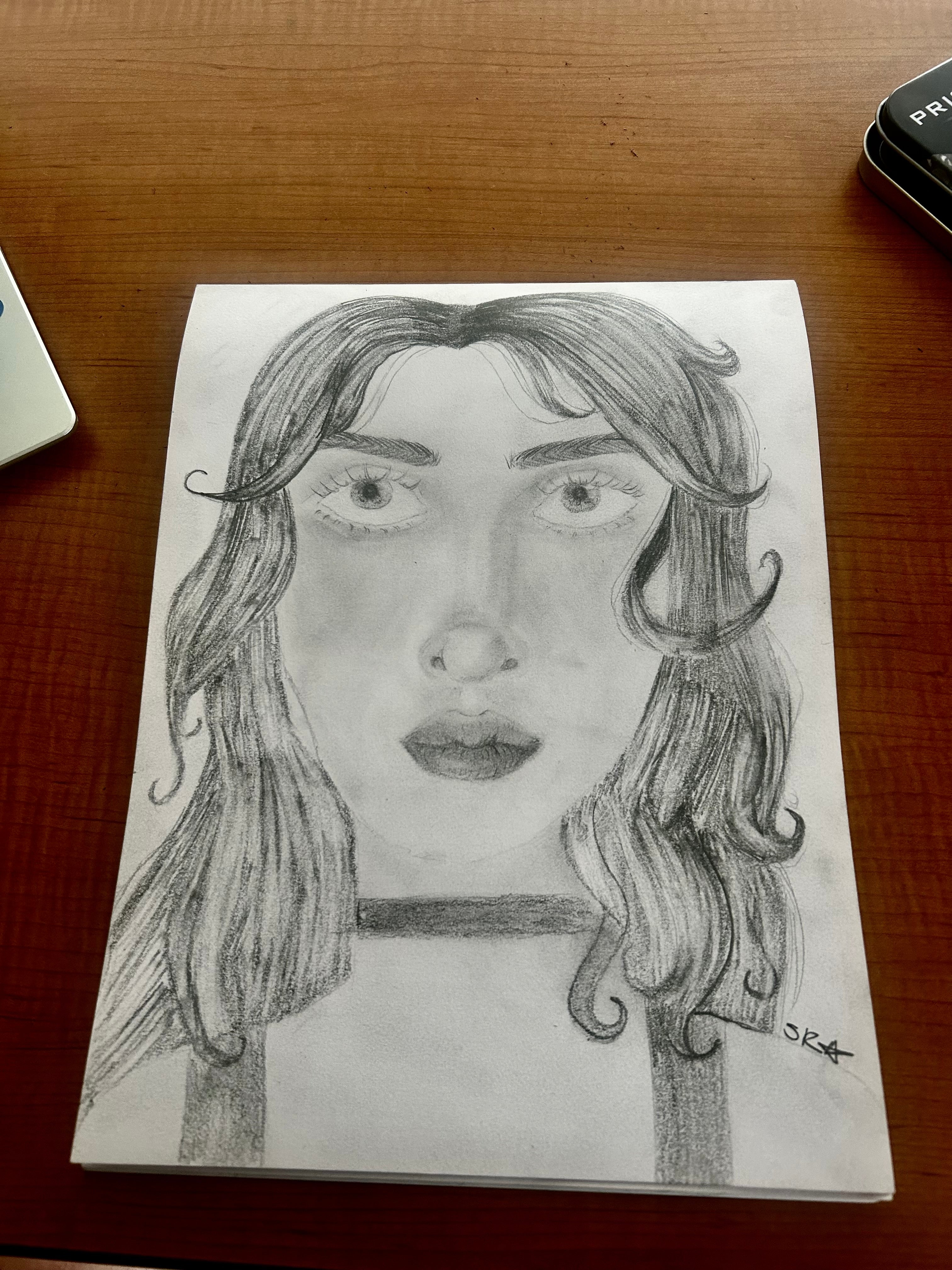 Realistic drawing commission portrait